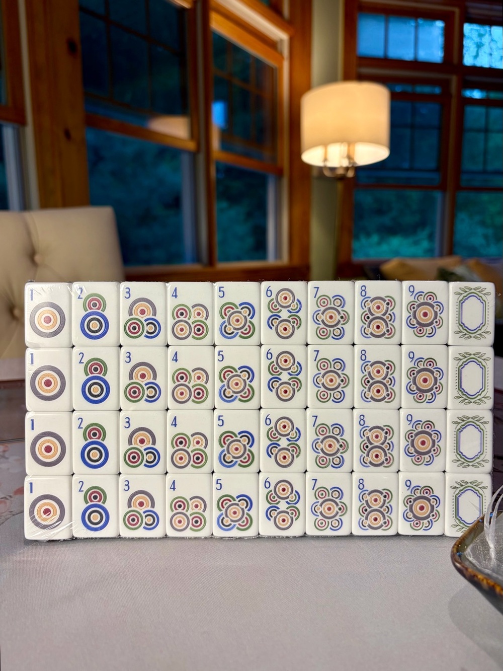 New ๐ชต Wood Grain Mahjong Tiles ๐๏ธ with Accessories - Picture 3 of 6